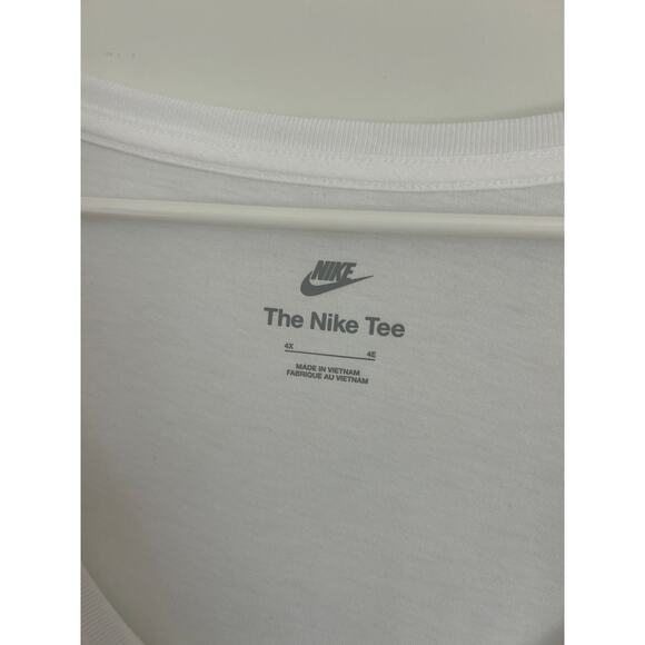 Nike Plus Futura Logo Tee T-Shirt White NWT - Size 4X - Picture 5 of 6